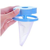 Loweryeah Flower-Type Household Reusable Washing Machine Floating Lint Mesh Bag(Blue) (Blue)
