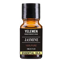 Yelewen Aromatherapy Jasmine Essential Oils 100% Pure Organic & Therapeutic Grade Scented Oils 10ml Perfect for Diffuser, Meditation, Relaxation, Sleep, Cosmetics, Soaps, Candles, Skin Care & More