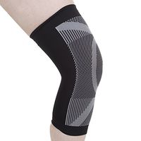 Knee Compression Sleeves One Pair Large Black by Bluestone