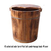 Feet Soaking Tub，Foot Basin Wooden Bucket，Thicken Wooden Tub，Foot Spa Wooden Tub，Wooden Wash Basin，Solid Wood Foot Washing Barrel (Color : B)