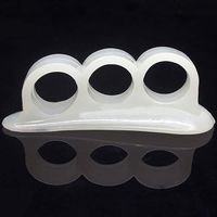 Grey990 2Pcs Silica Gel Toe Separators Alignment Bunion Pain Relief Feet Care Tools