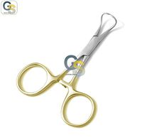 G.S O.R Grade BACKHAUS Towel CLAMP Spay Pack FORCEP 3.5" with Gold Handle