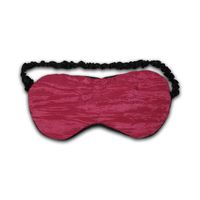 Relaxso Silk Therapeutics Eye Mask with Lavender, Chiffon Crinkle Fuchsia