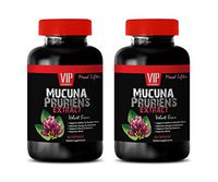 Stress Supplements for Adults - MUCUNA PRURIENS Extract 350 MG - Velvet Bean Seed Extract - 2 Bottles 120 Capsules