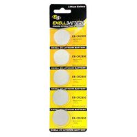 5pack Exell EB-CR2330 3V Lithium Coin Cell Battery Replaces CR2330, ECR2330, CR-2330, DL2330, DL 2330, DL-2330