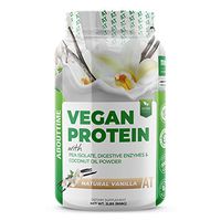 About Time Natural Vegan Protein Vanilla 2lb - 24 grams of Protein, Non-GMO, Plant Based, Gluten Free, Soy Free, Dairy Free, 32 Servings