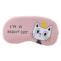 Cute Cat Sleep Masks,Lavany Soft Shading Sleep Eye Masks for Sleeping, Travel, Shift Work, Naps,Sponge Cover Night Blindfold Eyeshade for Kids Adult (E)