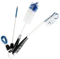 StarPack Premium Bottle Brush Set of 4 - Includes Long Water Bottle Brush, Beer/Baby Bottle Brush, Straw Cleaning Brush & Detail Cleaning Brush