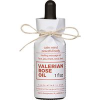Valerian Rose Healing Oil- Therapeutic Massage Oil for Muscle Relaxation, Dream Work, Muscle Tension, Anxiety, Nighttime Face Treatment, and Self Healing