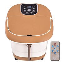 Thaweesuk Shop Foot Spa Hot Water Bath Massager Adjustable Temp Timer Heat Vibration 6 Rollers PP Main Body 20"x16"x16" (LxWxH) of Set