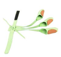 Vellhater Creative Cloth Archery Adjustable 3-Finger Gloves Bow Arrow Protection (Green)