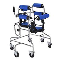 Drive Steel Rollator with Cushion, Cane Holder and Tray，Rollators & Accessories Child Cerebral Palsy Hemiplegia Rehabilitation Training Equipment Stand Standard Walkers & Walking Frames