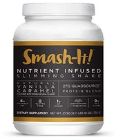 Primal Labs Smash-It! Nutrient Infused, Whey Protein Powder for Weight Loss Shake, Gluten-Free, Non-GMO, Chocolate, Strawberry, and Vanilla Protein Powder Flavors, 780 g per Container