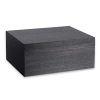 Cigar Humidors Cigar Box, with Humidifier and Hygrometer Large Capacity Cigar Cabinet, Thick Sealed Cigarette Box Cigar Humidor Men's Gift Box, Can Hold 20 Cigars, Black