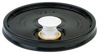 Hudson Exchange Lid with Spout and Gasket for 3.5, 5, 6, and 7 gal Buckets, HDPE, Black, 3 Pack