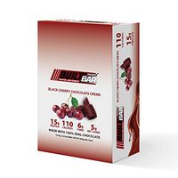 Built Bar 18 Pack Energy and Protein Bars - 100% Real Chocolate - High in Whey Protein and Fiber - Gluten Free, Natural Flavoring, No Preservatives (Black Cherry)