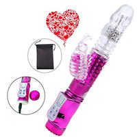 R-Vibra watertightness Safety Silicone Strong 12 Vibrating Thrusting Frequency USB Charging Design Massager with a Little Sack, Back Muscles Relieve Muscle Tension