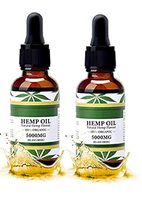 Hemp Oil Natural Hemp Flavour, (2 pack) 100 percent Organic bottle, All Natural, Mood & Stress, sleep better - Pure Hemp Extract