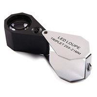 ElectroOptix Magnifier Hand-held Magnifier Folding 20X Mini High Definition High Power Emerald Jewelry, A21 86 24c Loupe