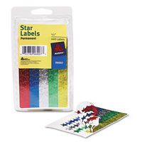Avery 06007 5/8" Colored Star Labels
