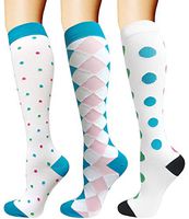 Compression Socks for Men & Women(1/3/6 Pairs),20-30mmHg is Best for Running,Nurse,Medical,Pregnancy & Travel