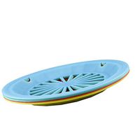 COSMOS Pack of 8 Reusable Plastic Plate Holders for 9" Paper Plates, 4 Colors