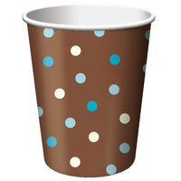Aqua Dots Designer 9 oz. Paper Cups