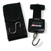 Rice Lake Scale, Hanging OS-45 45kg x 0.05kg/99lb x 0.1lb/99lb x 1oz Includes carrying case, (2) AA Batteries, manual Bottom hook fully attached, top hook removable