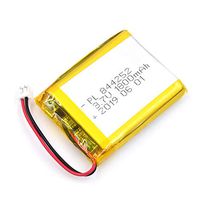 AKZYTUE 3.7V 1800mAh 844252 Lipo Battery Rechargeable Lithium Polymer ion Battery Pack with JST Connector