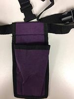 NRG Massage Holster - Single Massage Oil, Lotion and Cream Bottle Holster - Holds up to an 8 Ounce Bottle - 50 Inch Long Adjustable Belt - Durable Nylon Fabric - Washable - Color: Purple