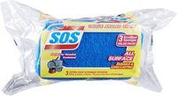 S.O.S All Surface Scrubber Sponge, 3 Count