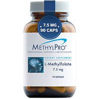 MethylPro 7.5mg L-Methylfolate 90 Capsules - Professional Strength Active Folate, 5-MTHF for Mood, Homocysteine Methylation + Immune Support, Non-GMO + Gluten-Free with No Fillers