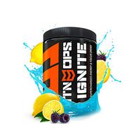 MTN OPS Ignite Supercharged Energy Drink Mix 45-Serving Tub, Blue Raspberry Lemonade