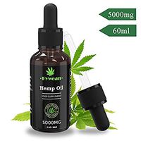 Hemp Oil Drops 5000 MG - 100% Natural Organic Hemp Seed Oil for Pain, Anxiety & Stress Relief, Sleep Support Supplements