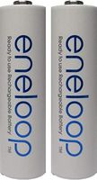 Panasonic 2 Pack Newest Version Eneloop 4th Generation AA NiMH Pre-Charged 2100 Times Rechargeable Batteries
