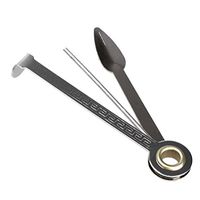 3-in-1 Smoking Pipe Cleaner Hookah Cleaning Tool Stainless Steel Scraper Metal