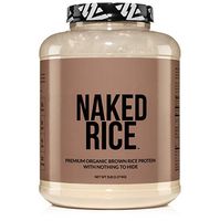 Naked Rice - Organic Brown Rice Protein Powder – Vegan Protein Powder - 5lb Bulk, GMO Free, Gluten Free & Soy Free. Plant-Based Protein, No Artificial Ingredients - 76 Servings