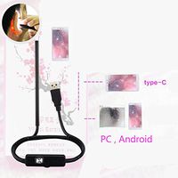XCXC JIN Ear Cleaning Endoscope 3 in 1 Ear Wax Remover for OTG Android Micro USB,PC,Type-C(No iPhone)