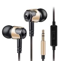 DM4 In Ear Hybrid Unit HIFI Earphones With Microphone Line Control - Earphones Earbuds - (Gold) - 1 x QKZ DM4 Earphone