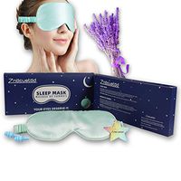 Silk Eye Mask for Sleeping Lavender Sleep Mask for Men Women-Super Smooth and Updated Light Blocking Design (Mint Green)