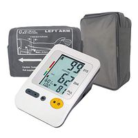 Automatic Blood Pressure Monitor Upper Arm, 4 User Digital Blood Pressure Monitor Large Cuff with Pulse Rate for Home Use, Portable BP Machine Large Backlight Display, FDA/CE Approved (White)