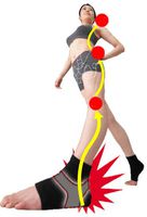 Heel Ankle Locker Supporter Posture Corrector Pain Relief Japan Stabilize New (L, Black) by Dream