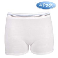 Washable Mesh Pants 4 Pack Postpartum Underwear Hospital Provide for Surgical Recovery,Incontinence, Maternity (S/M(12-38 in))