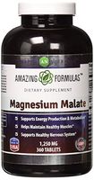 Amazing Nutrition Magnesium Malate - 1250 mg per Serving, 360 Tablets (Non-GMO,Gluten Free) - Supports Energy Production, Healthy Metabolism, Muscles Function & Nerve Function*