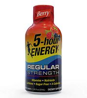 5-hour ENERGY Shot, Regular Strength Berry, 1.93 ounce, 12 Count