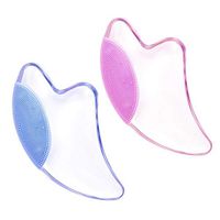 Luminous Crystal Gua Sha Facial Tools Best Gua Sha Scraping Massage Tools,Natural Guasha Board for SPA Acupuncture Therapy Trigger Point Treatment on Face Back Foot Red