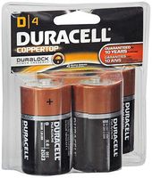 Duracell - CopperTop D Alkaline Batteries with recloseable package - long lasting, all-purpose D battery for household and business - 4 count (Pack of 12)