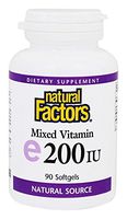 Natural Factors - Vitamin E Mixed 200 IU, Antioxidant Support for Cellular Integrity, 90 Soft Gels