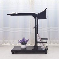 Hospital Bed Table with Drawer and Cup Holder, Height Adjustable Laptop Cart Mobile Computer Desk Sofa Table, with Wheels for Coffee Tablet