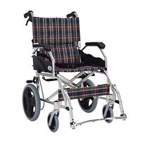 MEI Walker Portable Small Wheel Wheelchair, Aluminum Alloy Folding Ultra Light Elderly Disabled Travel Walker